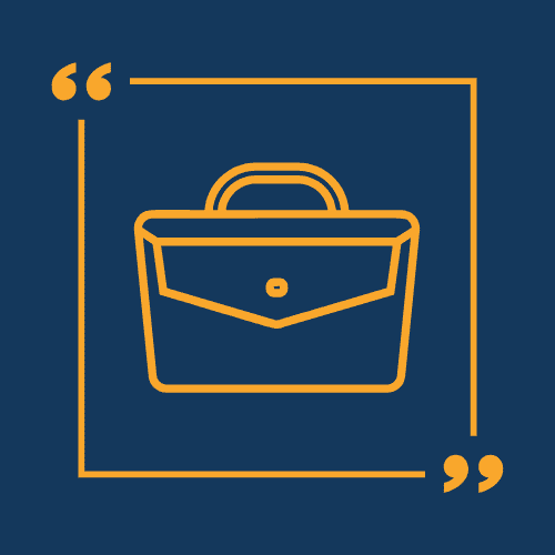 Icon for motivational quotes for business
