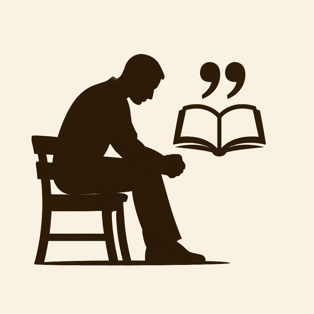 Icon for motivational quotes when alone