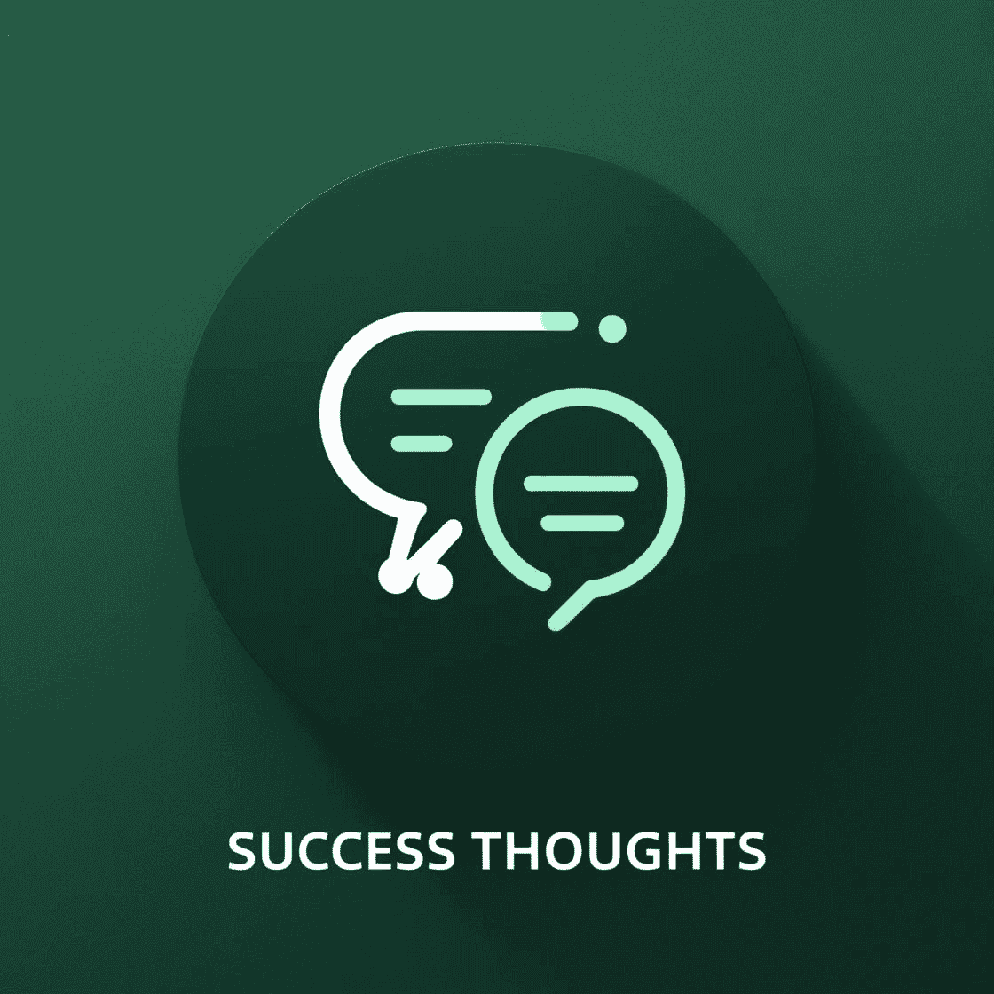 Icon for success thoughts